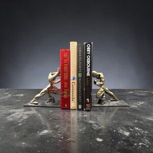 ATHLETIC FIGURE BOOKENDS PIER 1 IMPORTS SET OF 2